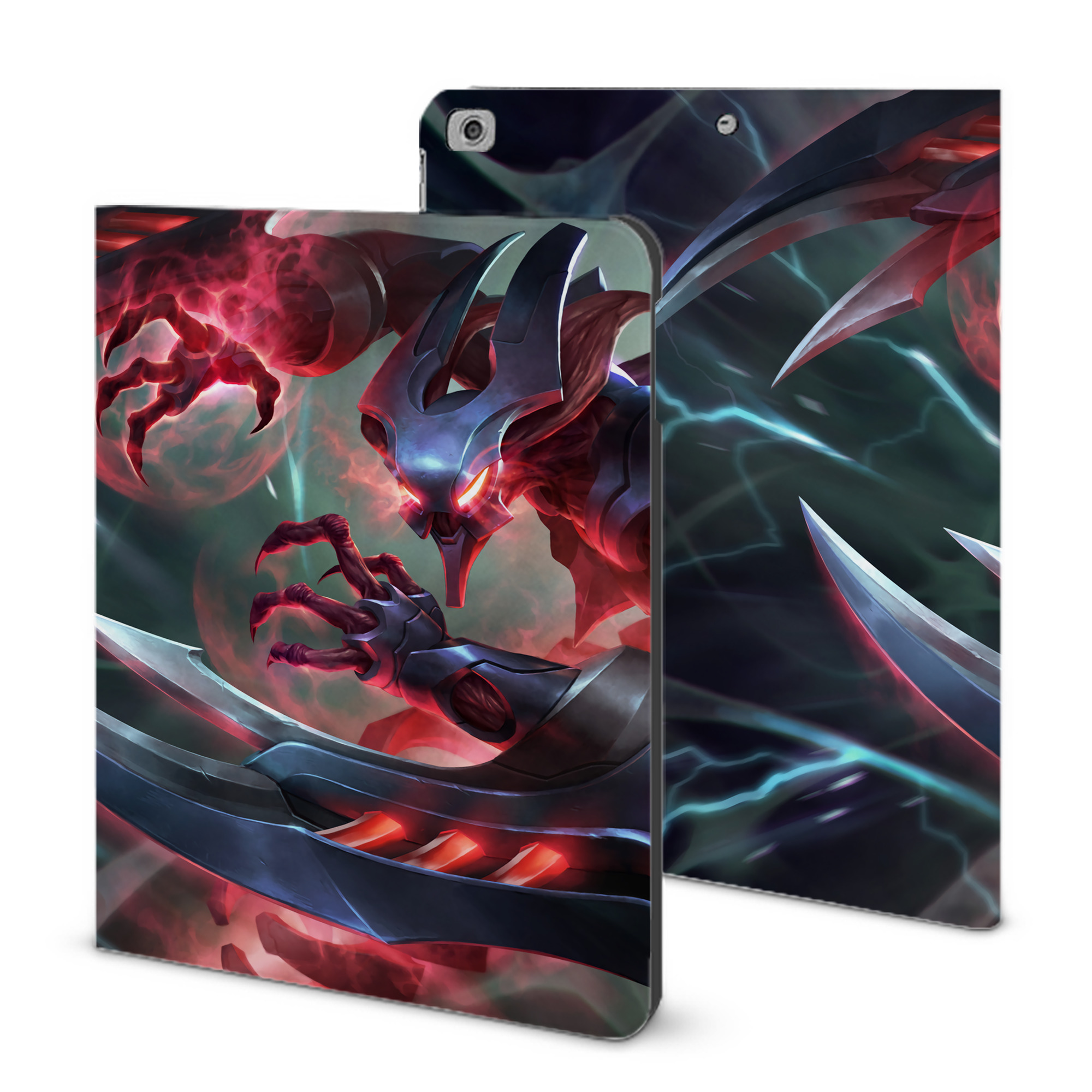 （画像用） リーグ・オブ・レジェンド League of Legends LOL IPad ケース ブック型 PUレザー TPU 耐衝撃 軽量 薄型 ペン収納なし 全面保護 IPad 各モデル対応
